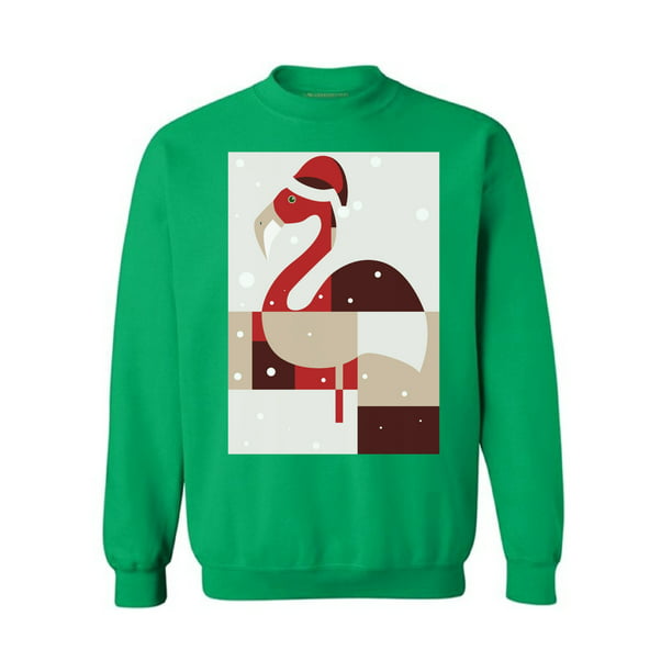 Awkward Styles Merry Christmas Flamingo Sweatshirt Flamingo Sweater for Xmas 